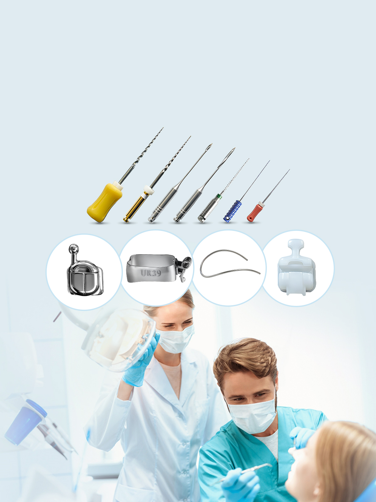 20 años de experiencia en la fabricación de productos para ortodoncia y endodoncia.
