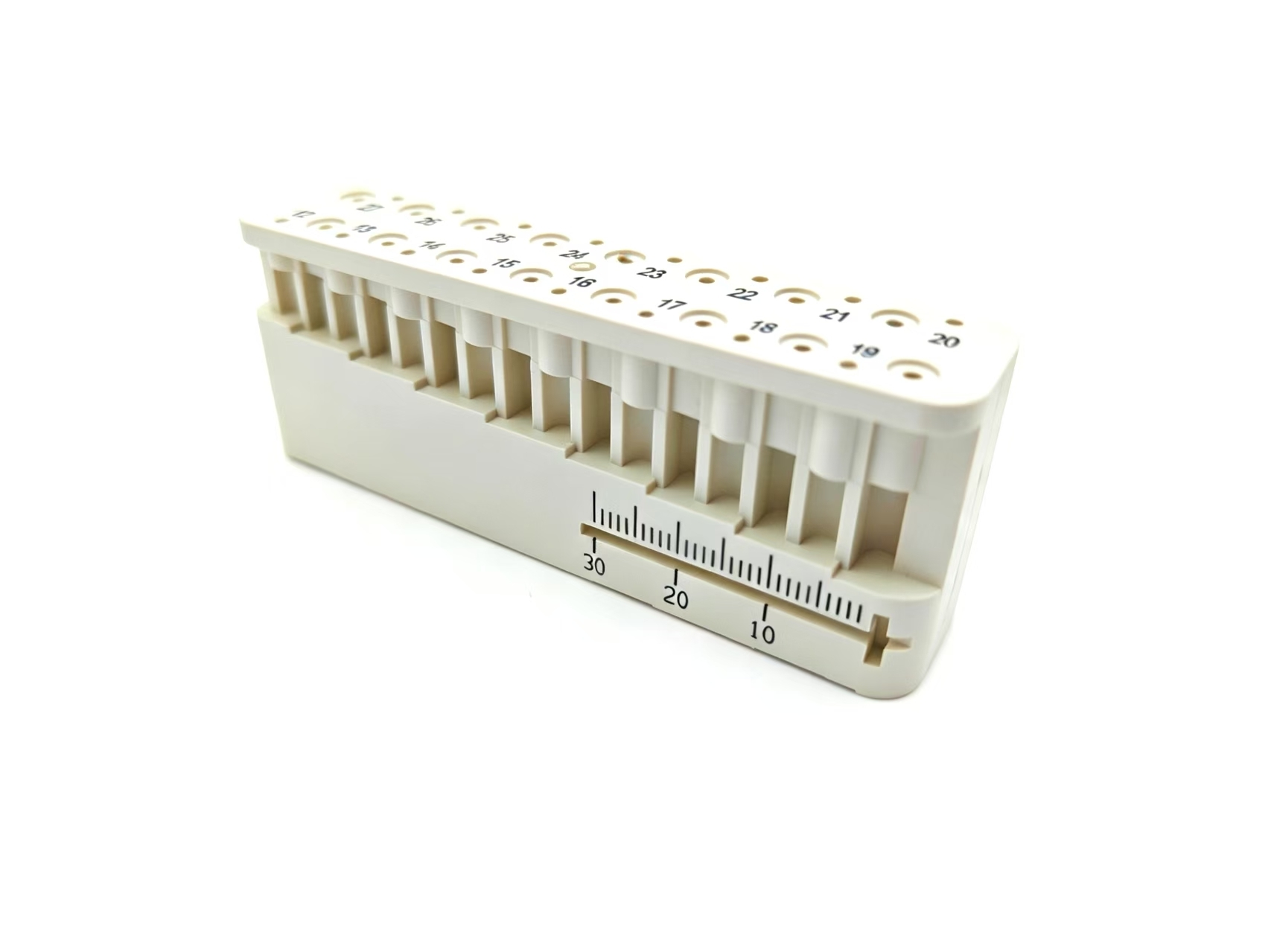 Root canal measuring ruler, Root canal file placement rack,for calibrating the length of instruments 1