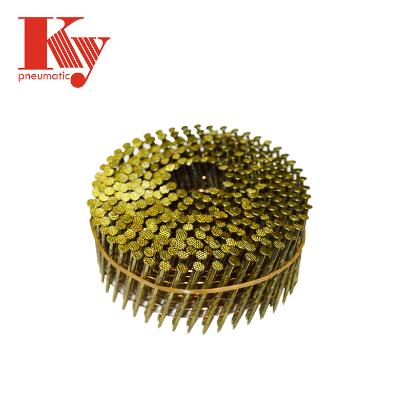 KY - Ky Factory 15 Degree Roofing Shank Wire Smooth Shank Screw Shank Coil Nail Pallets Iron Nail 2550 Coil Nails 3
