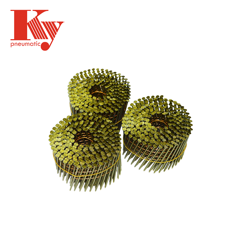 KY - Ky Factory 15 Degree Roofing Shank Wire Smooth Shank Screw Shank Coil Nail Pallets Iron Nail 2550 Coil Nails 7