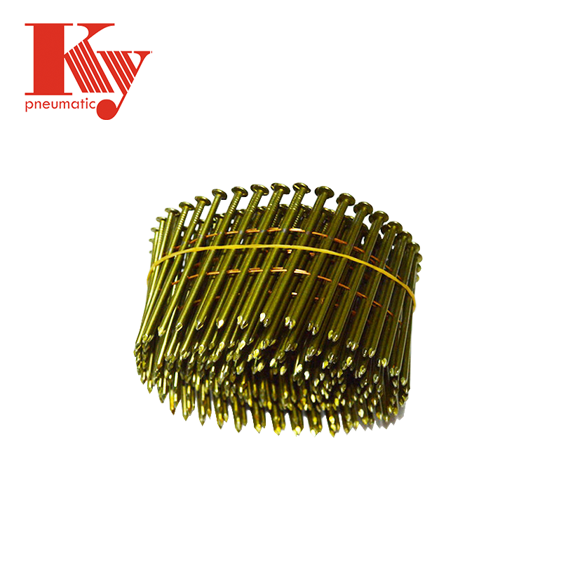 KY - Coating 15 Degree Ky Clavos Screw Smooth Shank Coil Nail Pallets Wire Nail 2.1mm * 50mm Coil Nails 7