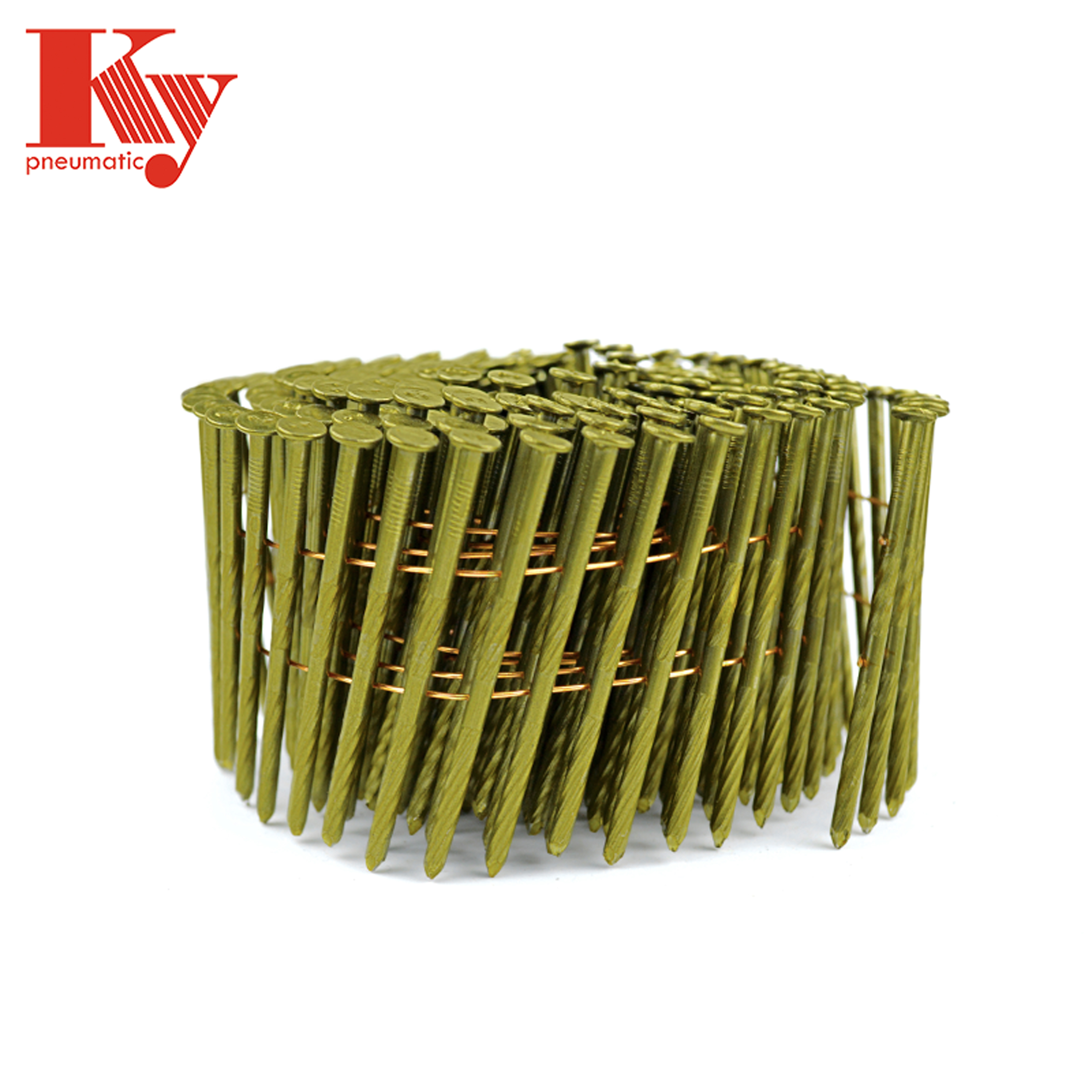 KY - 15 Degree Ring Screw Smooth Shank Wooden Pallets Coil Nail 2138 2350 2565 Coil Nails 4