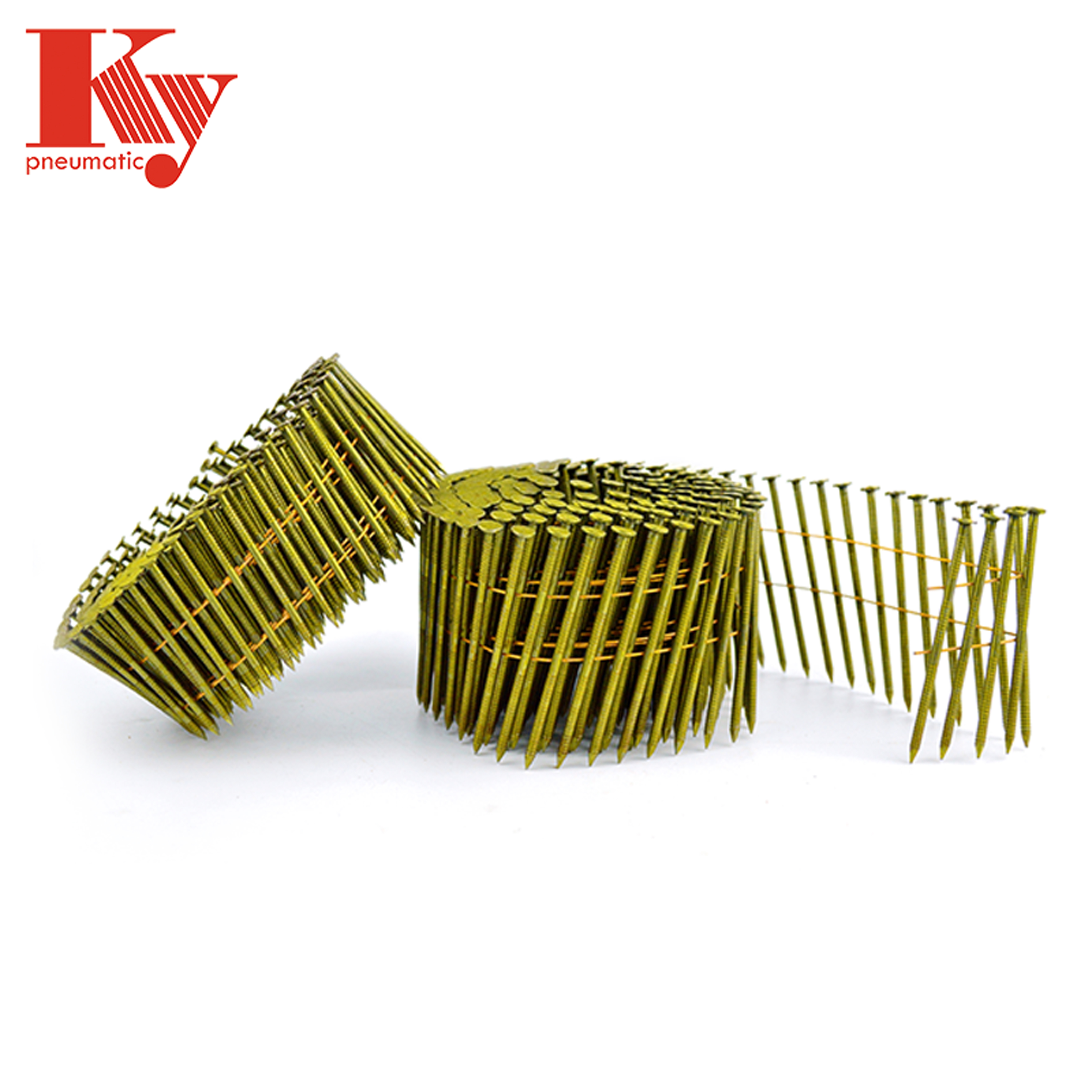 KY - 15 Degree Ring Screw Smooth Shank Wooden Pallets Coil Nail 2138 2350 2565 Coil Nails 5