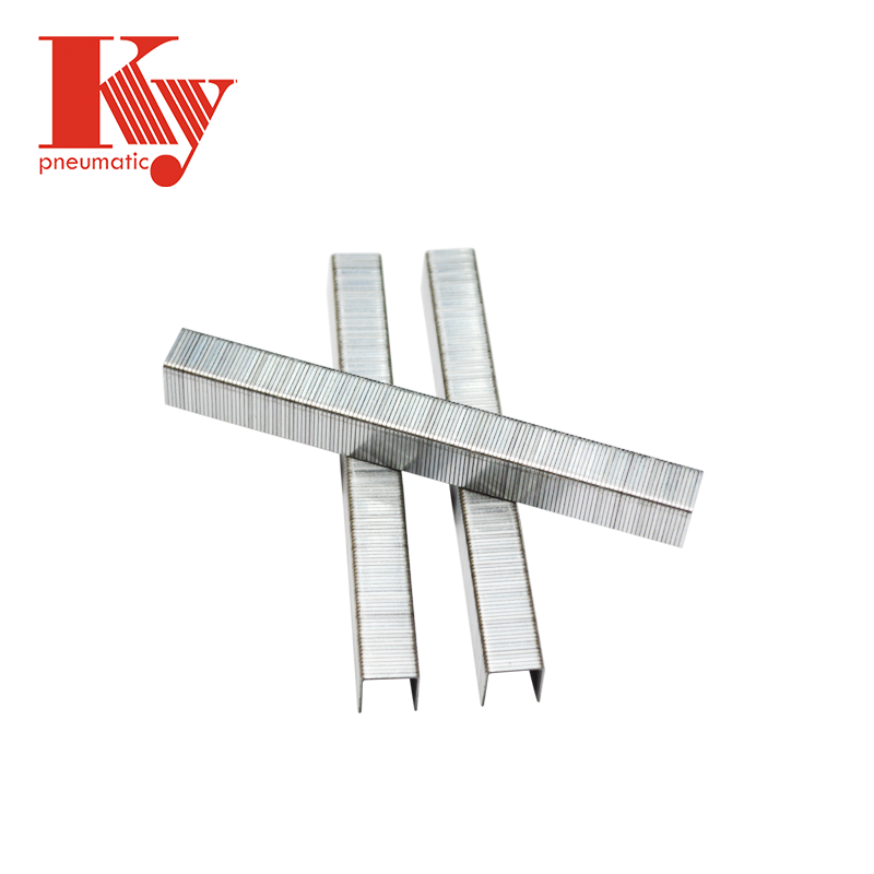 KY - Fournisseur direct d'usine : Clous pneumatiques de calibre 21 pour meubles Zimba, agrafes pour palettes 8016 (80 agrafes) 3