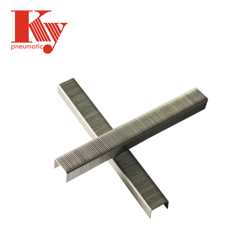 Grampo de alta resistência KY, calibre 21, para móveis, sofás e couro, pino de fixação, grampo galvanizado 8010, pacote com 80 grampos. 4