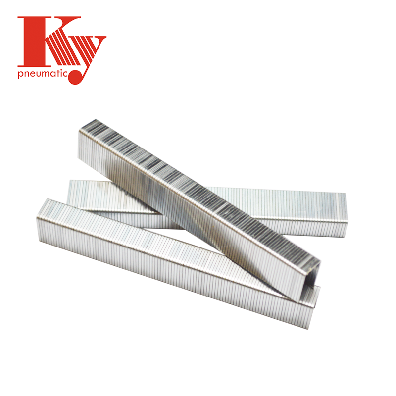 KY - Galvanized Iron Wire Nails Customized Color 10 Series Sofa Staple 1016j 10J staples 6