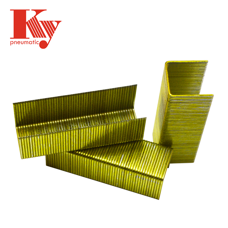 KY - High Quality Heavy Wire U Shaped Furniture Staples P Series P2525 P staples 4