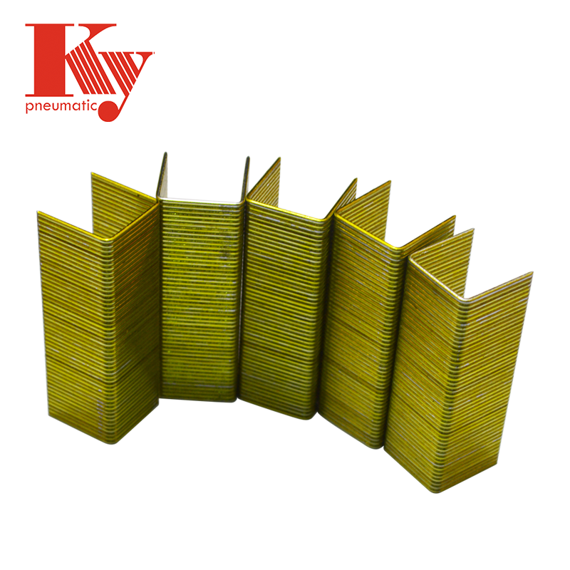 KY - High Quality Heavy Wire U Shaped Furniture Staples P Series P2525 P staples 5