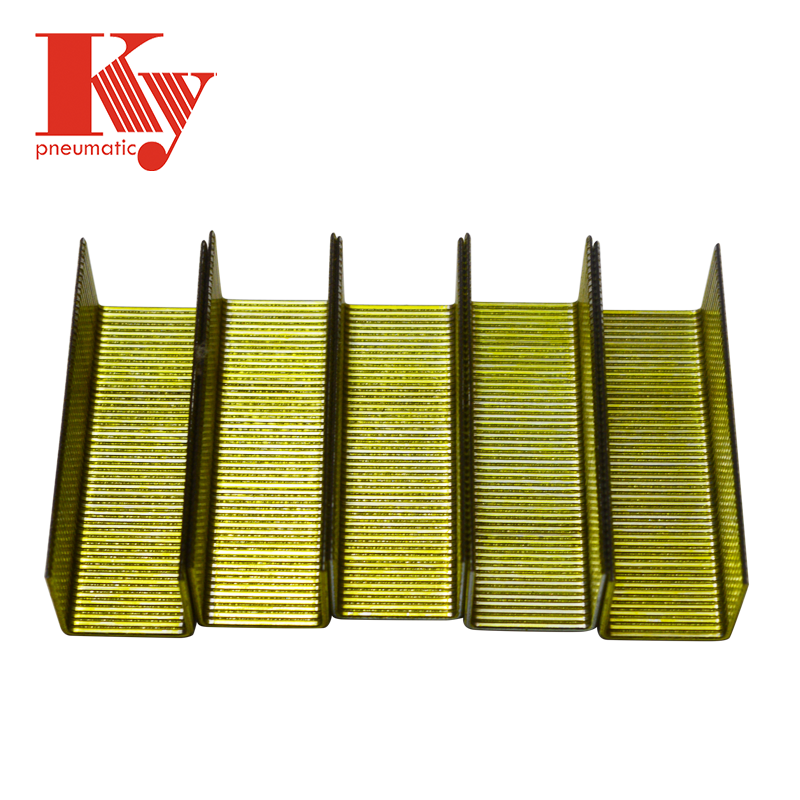 KY - High Quality Heavy Wire U Shaped Furniture Staples P Series P2525 P staples 6