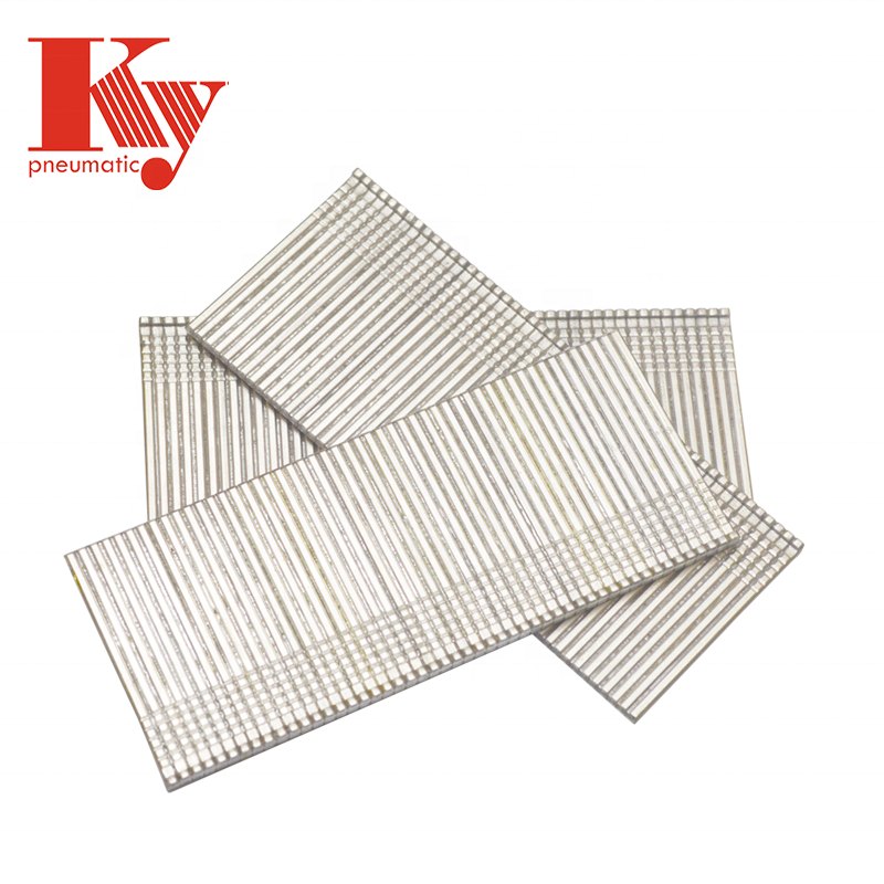 KY - 16 Gauge Customized Length Brads Furniture Fastener Industrial Pneumatic Stainless Staple T Finishing Brad Nail T30 T nails 4