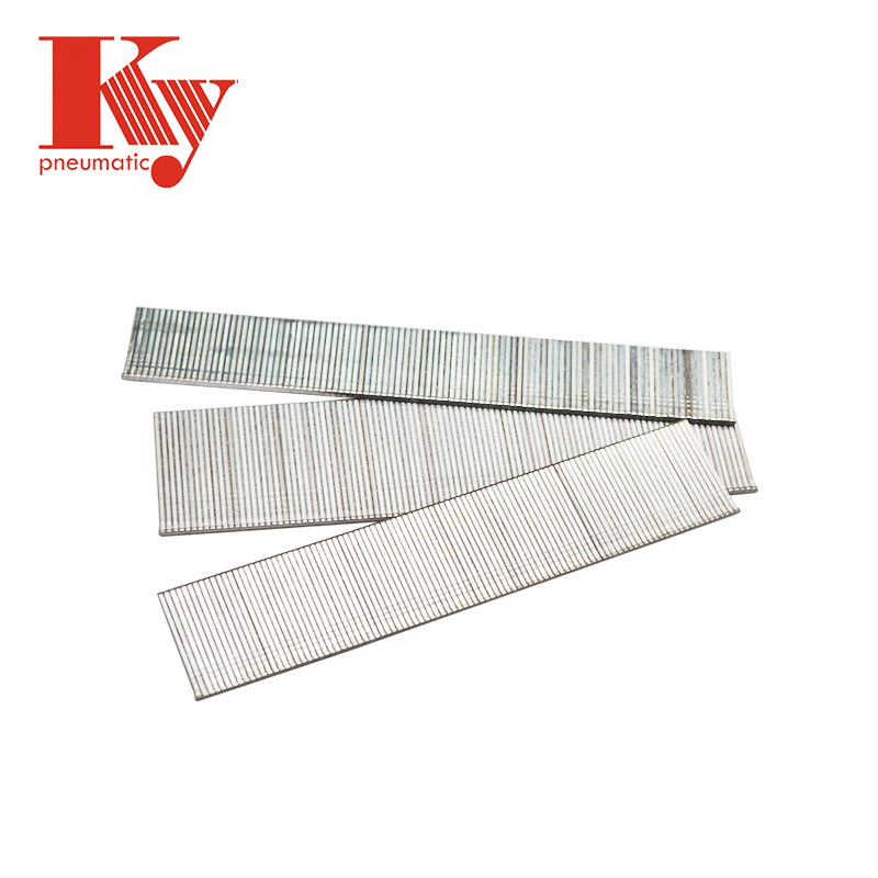 KY - Strong Hardness Silver Air Gun Galvanized F Brad Nail For Furniture F35 F nails 7