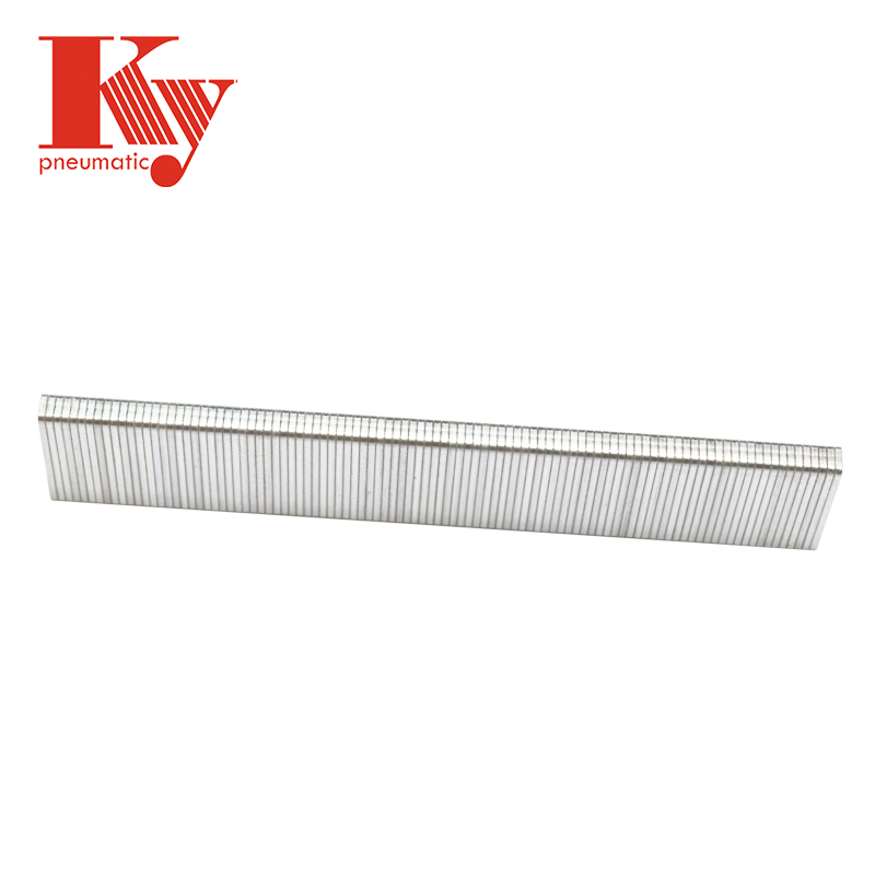 KY Brand 20 Gauge 4J Series Furniture Hardware Galvanized Medium Carbon Steel Wire Sofa Nails Pneumatic Staple 416J 7