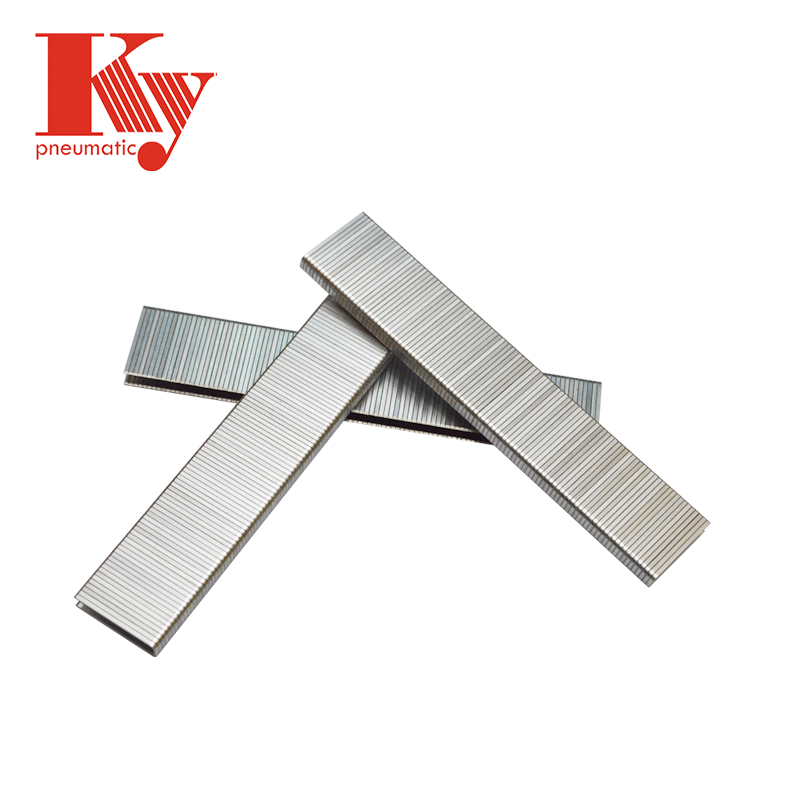 KY Brand 20 Gauge 4J Series Furniture Hardware Galvanized Medium Carbon Steel Wire Sofa Nails Pneumatic Staple 416J 1