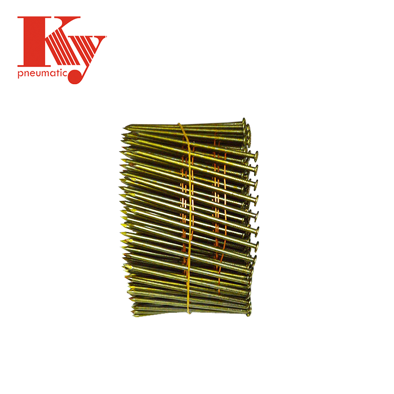KY - 15 Derajat Sekrup Pneumatik Ky Batang Halus Paku Gulungan untuk Pallet Paku Gulungan 2.1mm * 50mm 6