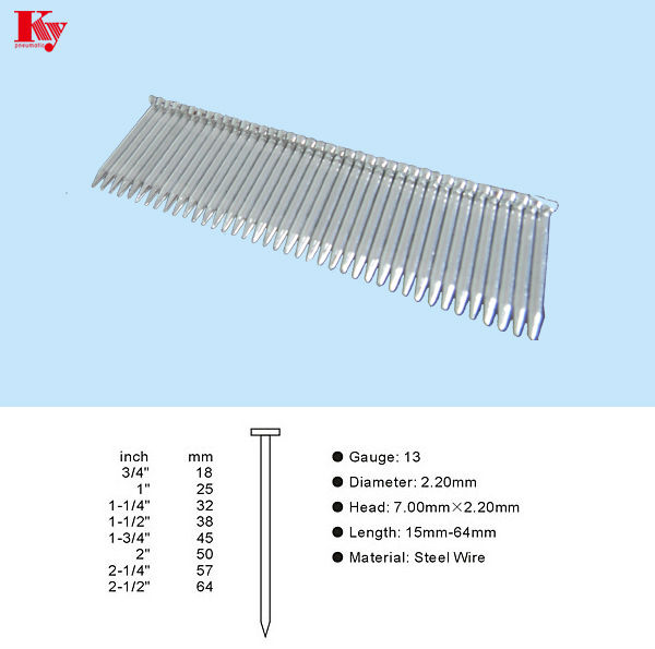 KY - St/ht Brad Serisi St38mm Beton Çelik Çiviler ST brad çivi 6