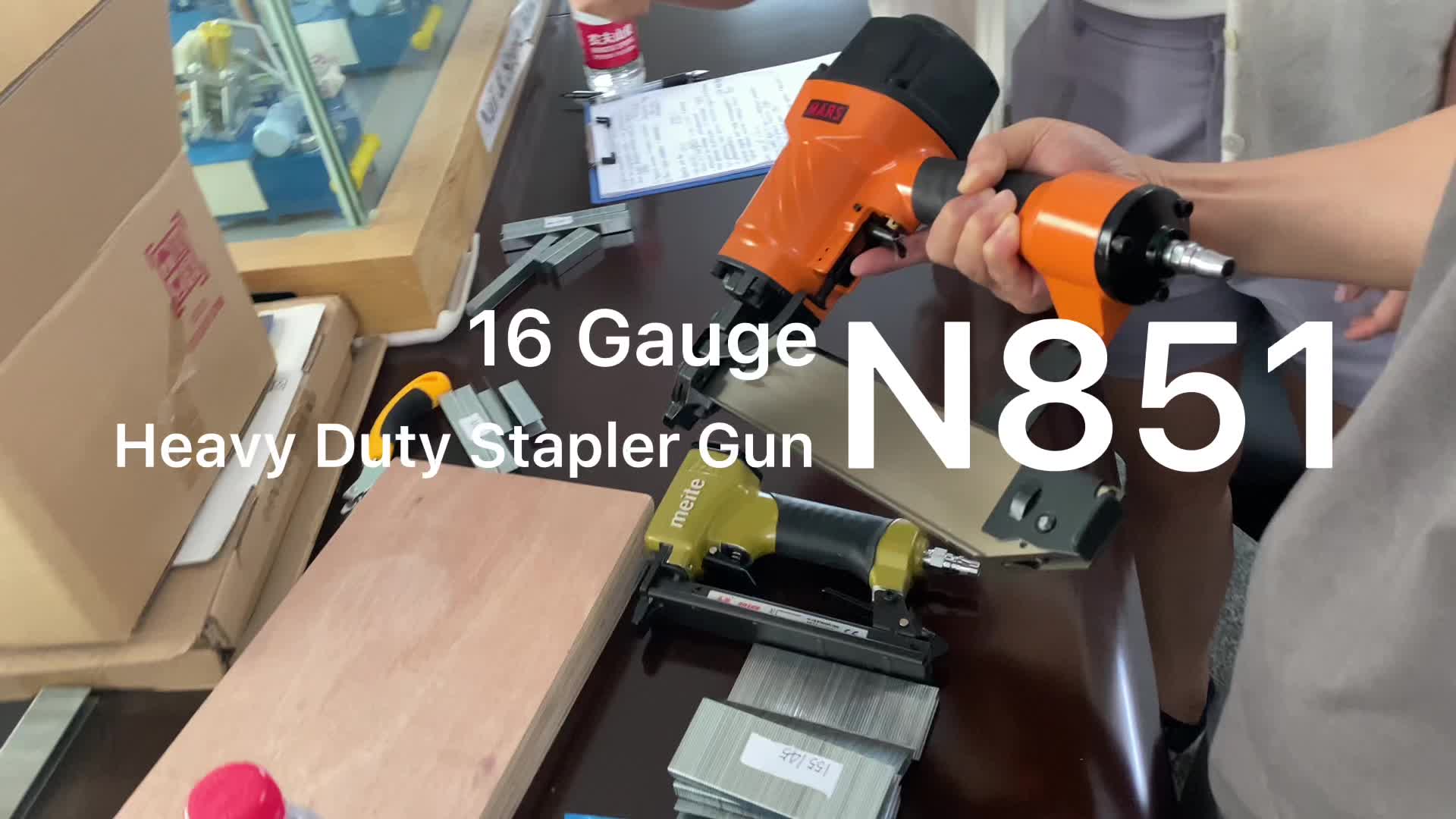 KY - Gauge 16 Heavy Duty Stapler Gun Nailer Pneumatic Gun N851 Tools & Other products 2