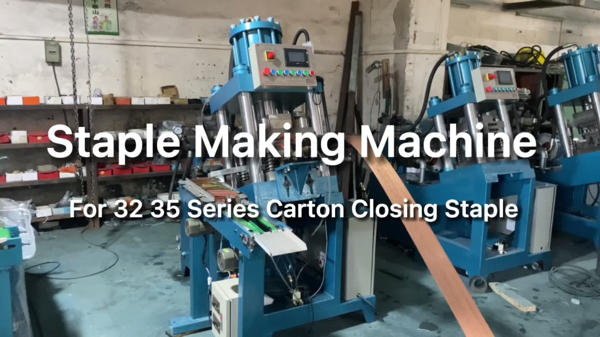 KY - Macchina automatica per la produzione di punti metallici per la chiusura di cartoni per impieghi gravosi serie 32 35 14 N, macchina per punti metallici a filo cinese, macchina per la produzione di punti metallici 2