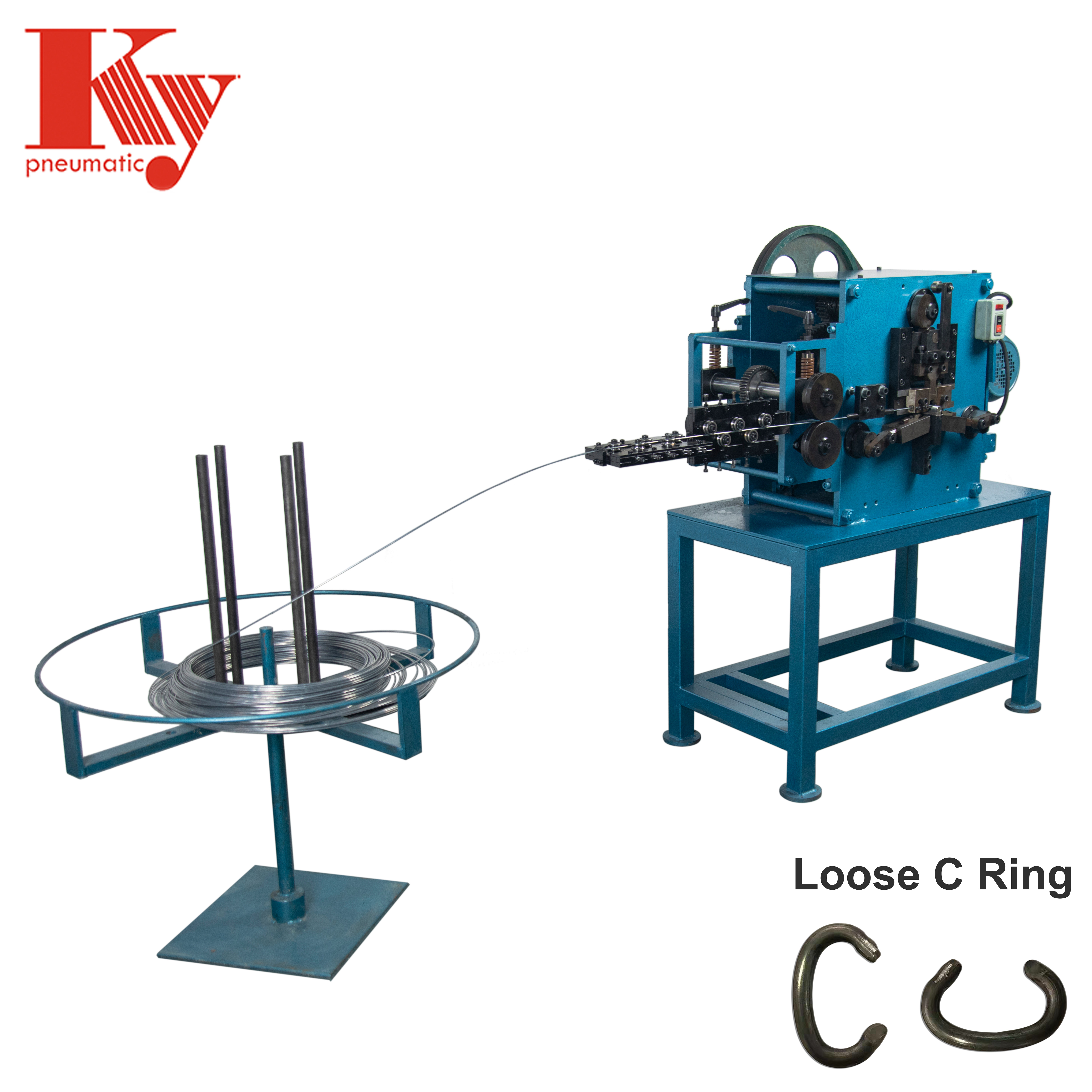KY - Sliver Car Seat Nail Loose C Ring Staple Hog Ring Making Machine Hog ring making machine 3