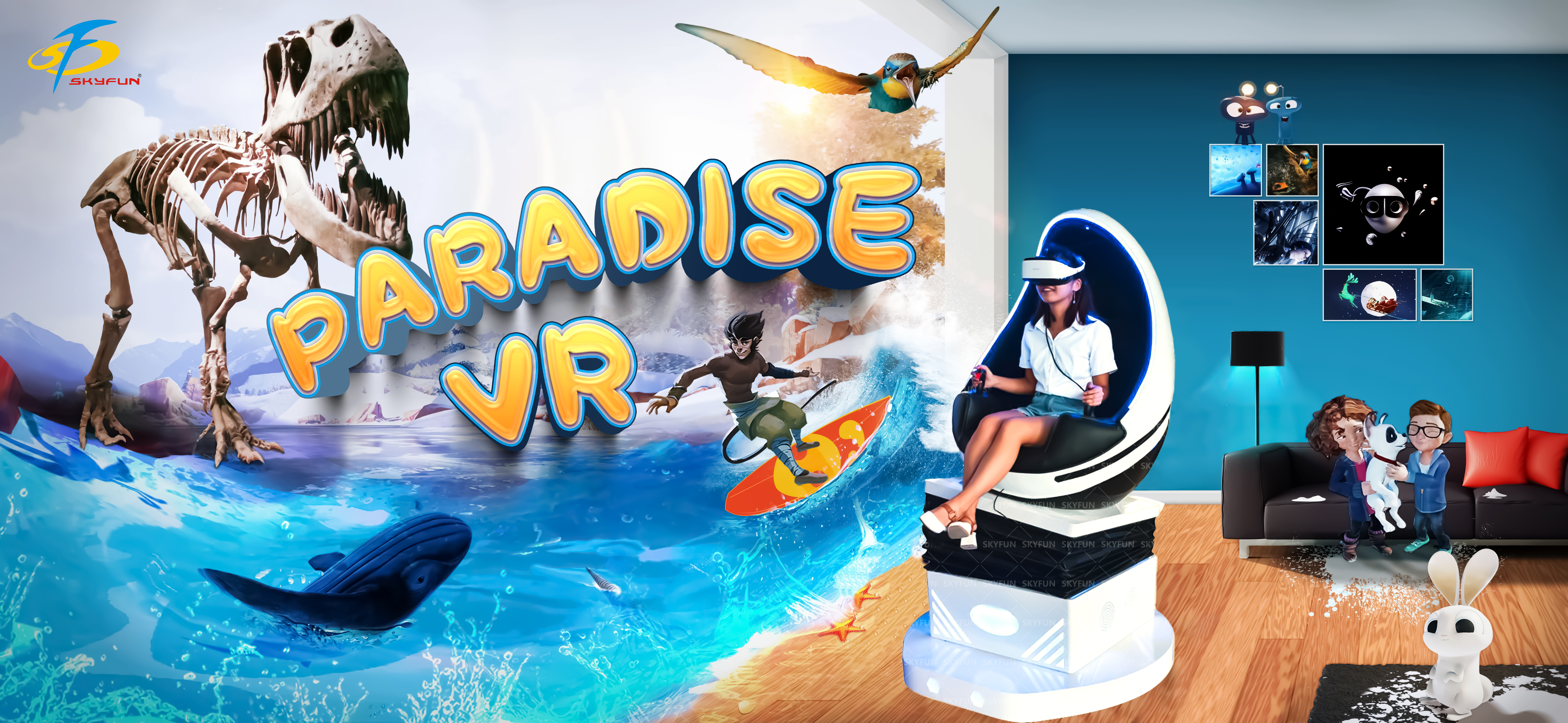 Wholesale 9D VR egg chair with good price - SKYFUN 2