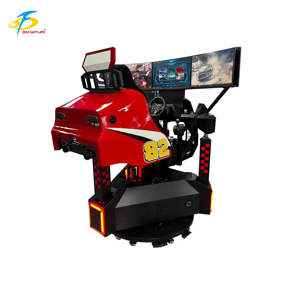 SkyFun Triple-Screen VR Driving Simulator 3