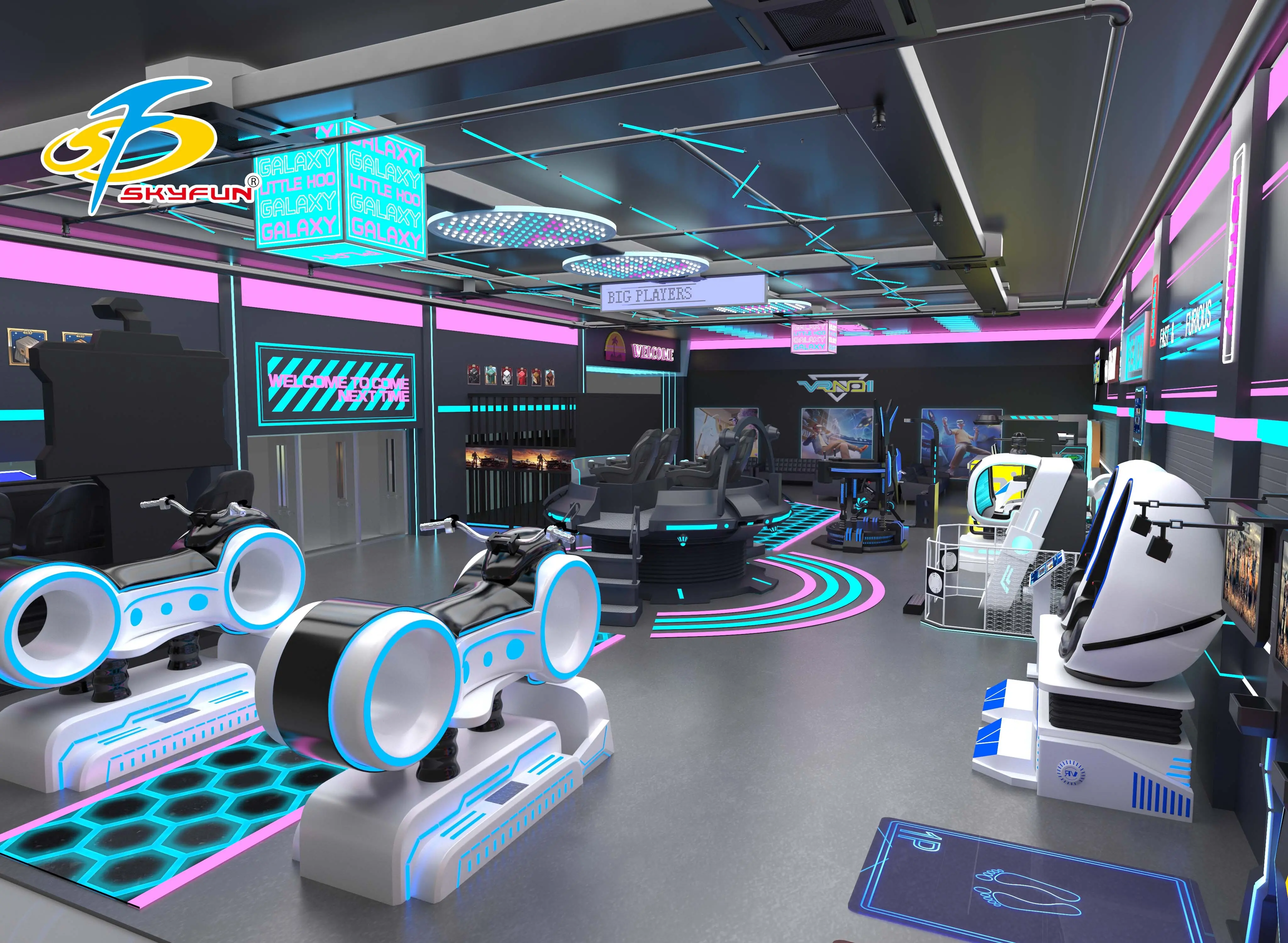 Custom virtual reality theme park company Manufacturer | SKYFUN 3
