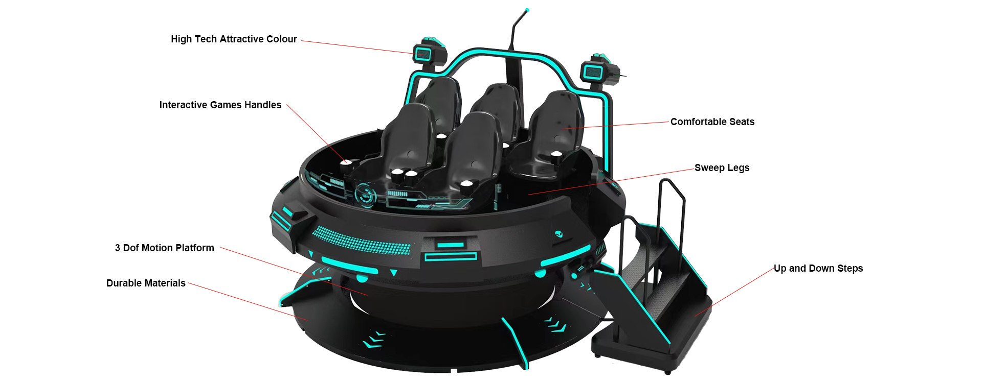 High quality 9D VR Magic UFO VR 9D VR cinema Factory price VR machine suplier|SKYFUN 7