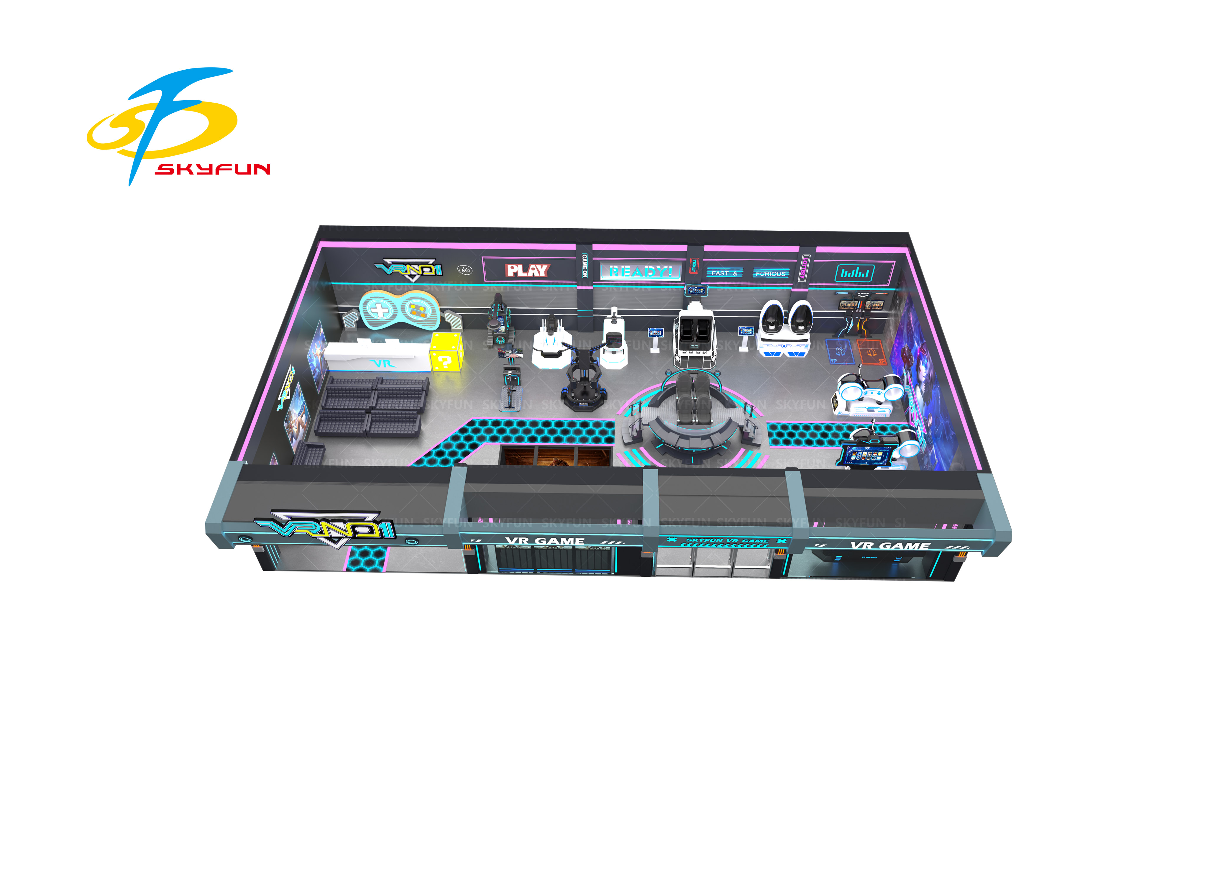 9D virtual reality amusement park VR Theme park -professional VR theme park solution provider——SKYFUN 9