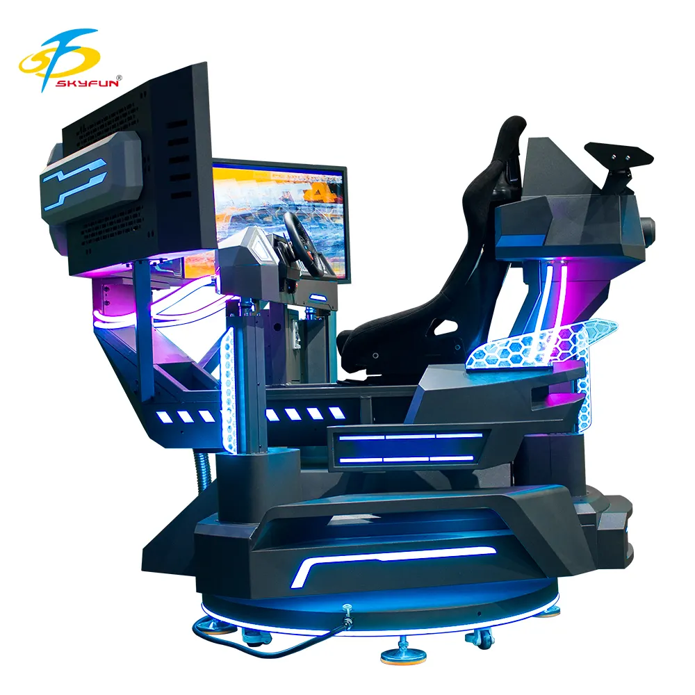 360° 3-Screen Racing Arcade Machine with Ultra-Narrow Frame & Motion 2