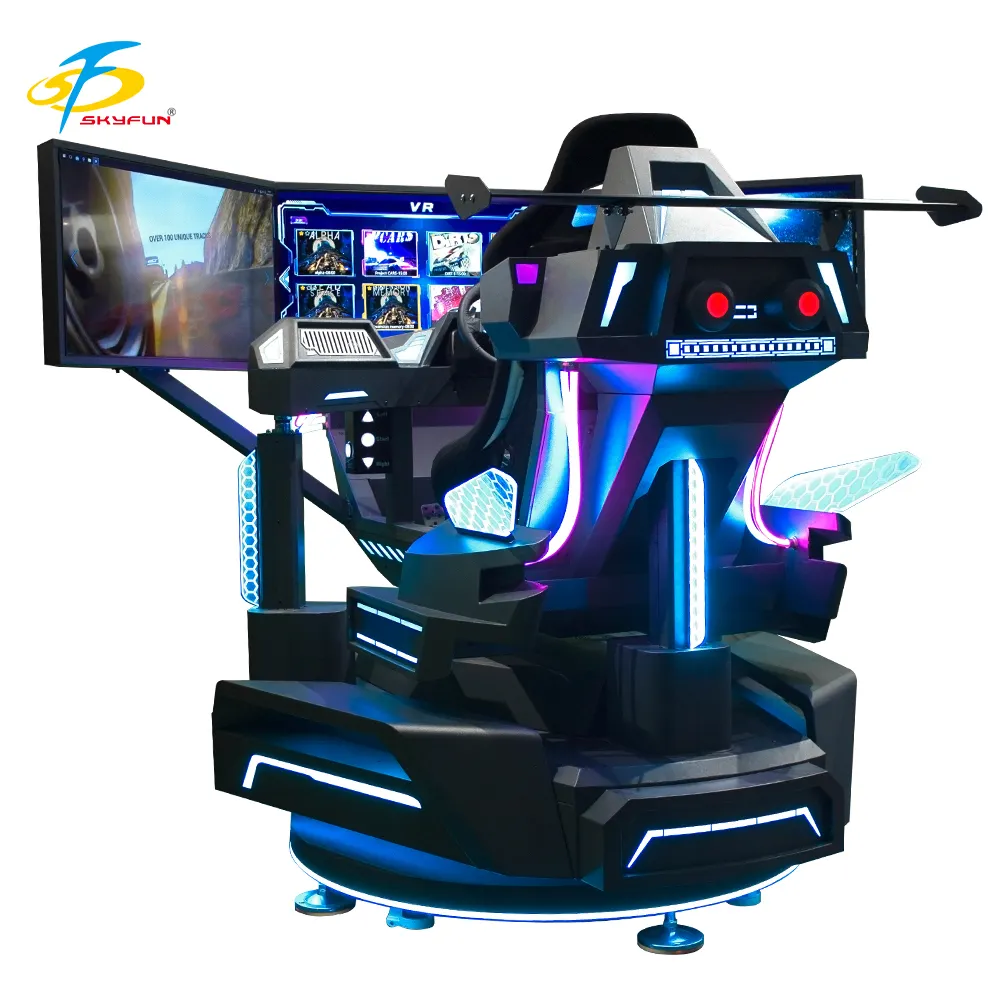 360° 3-Screen Racing Arcade Machine with Ultra-Narrow Frame & Motion 3