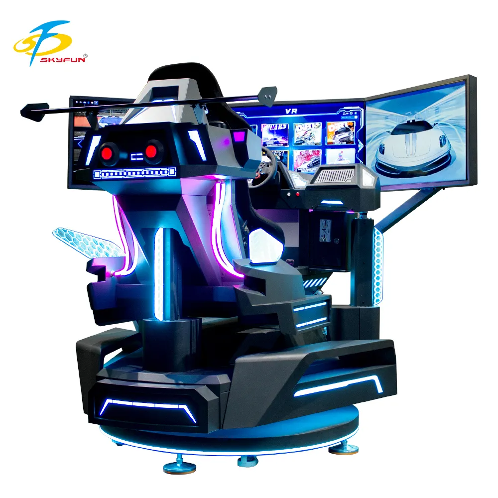 360° 3-Screen Racing Arcade Machine with Ultra-Narrow Frame & Motion 5