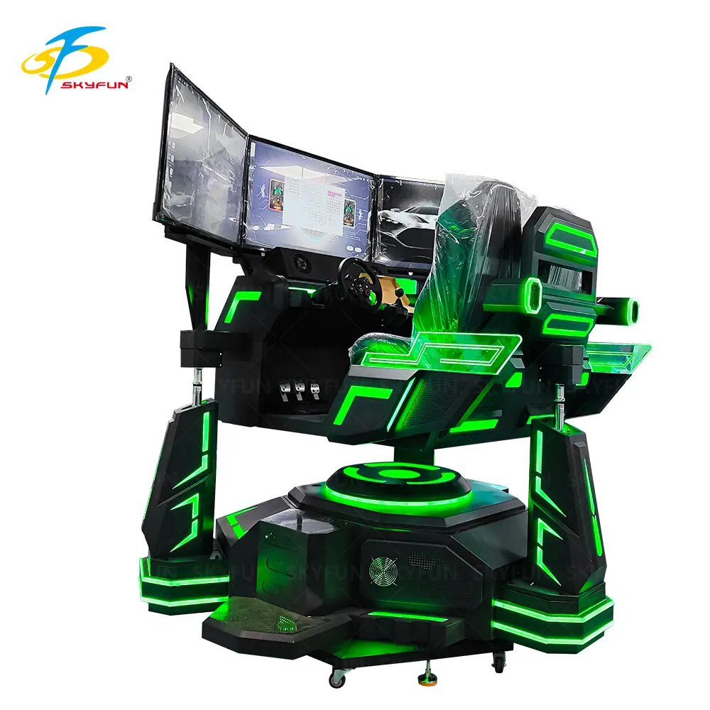 Immersive 3-Screen Arcade Driving Machine 4