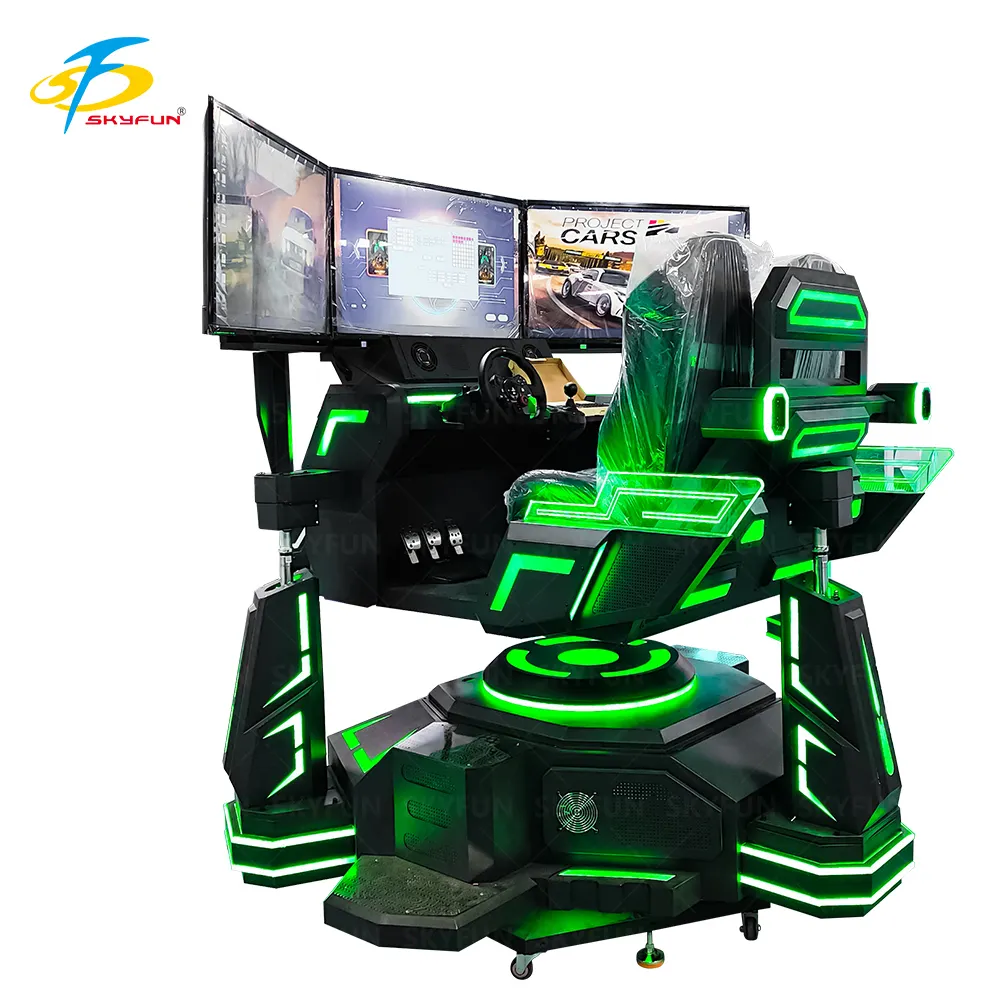 Immersive 3-Screen Arcade Driving Machine 3