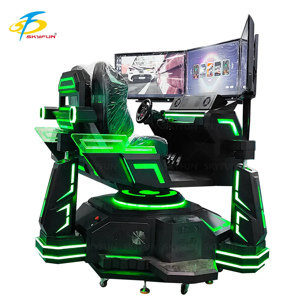 Immersive 3-Screen Arcade Driving Machine 7