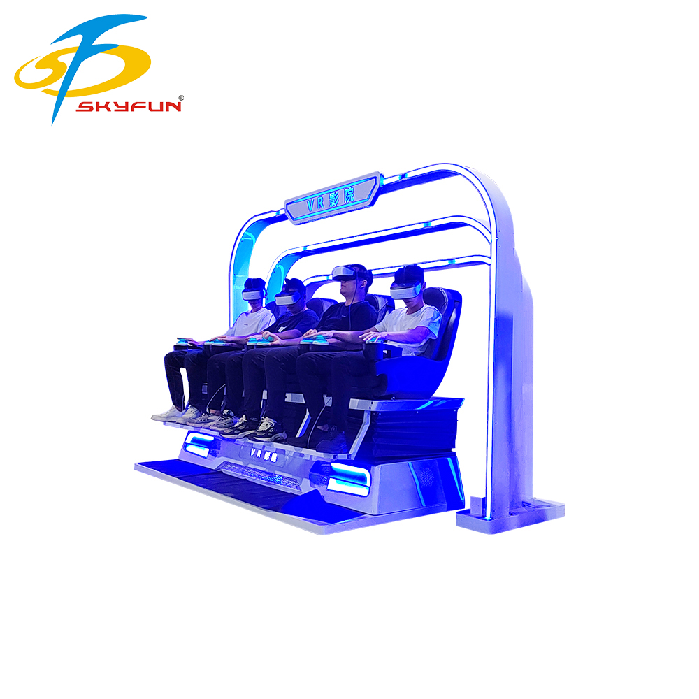 9d VR Simulator, Multi Person VR Cinema 9D VR Chair（Four seater） 5