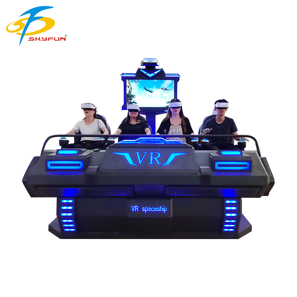 Intro to 9d vr 4seats cinema Multi Person VR Cinema SKYFUN 4
