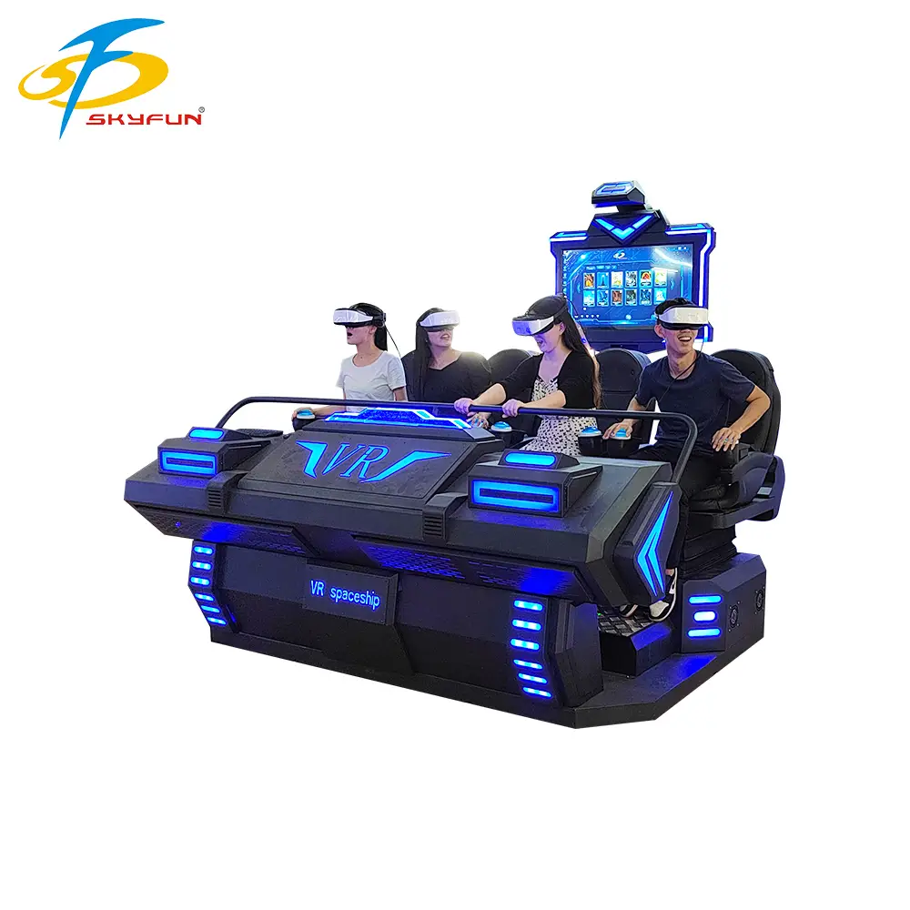 Intro to 9d vr 4seats cinema Multi Person VR Cinema SKYFUN 1