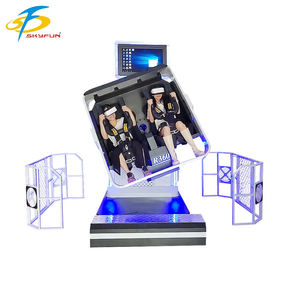 Best 360 Degree VR Simulator Supplier Double 9D VR Machine 1