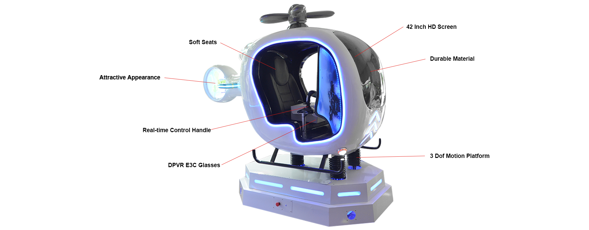 virtual reality equipment manufacturers 9D VR Flight simulator-SKYFUN 5