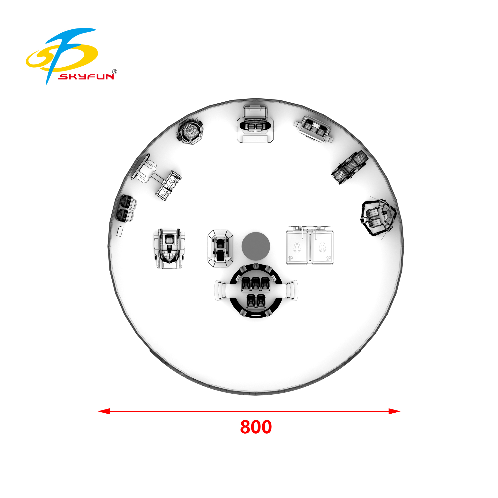 Customized 220-square -meter VR Theme park  virtual reality game park manufacturers From China | SKYFUN 11