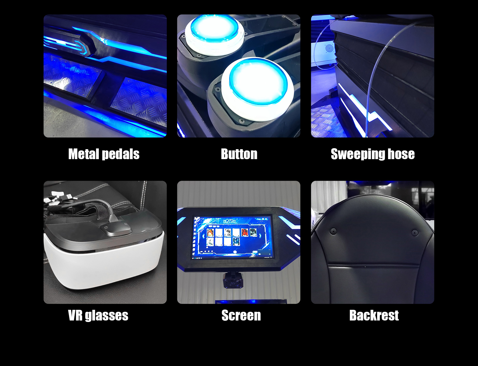 Professional 9d vr 3 seats cinema Multi person VR cinema manufacturers 6
