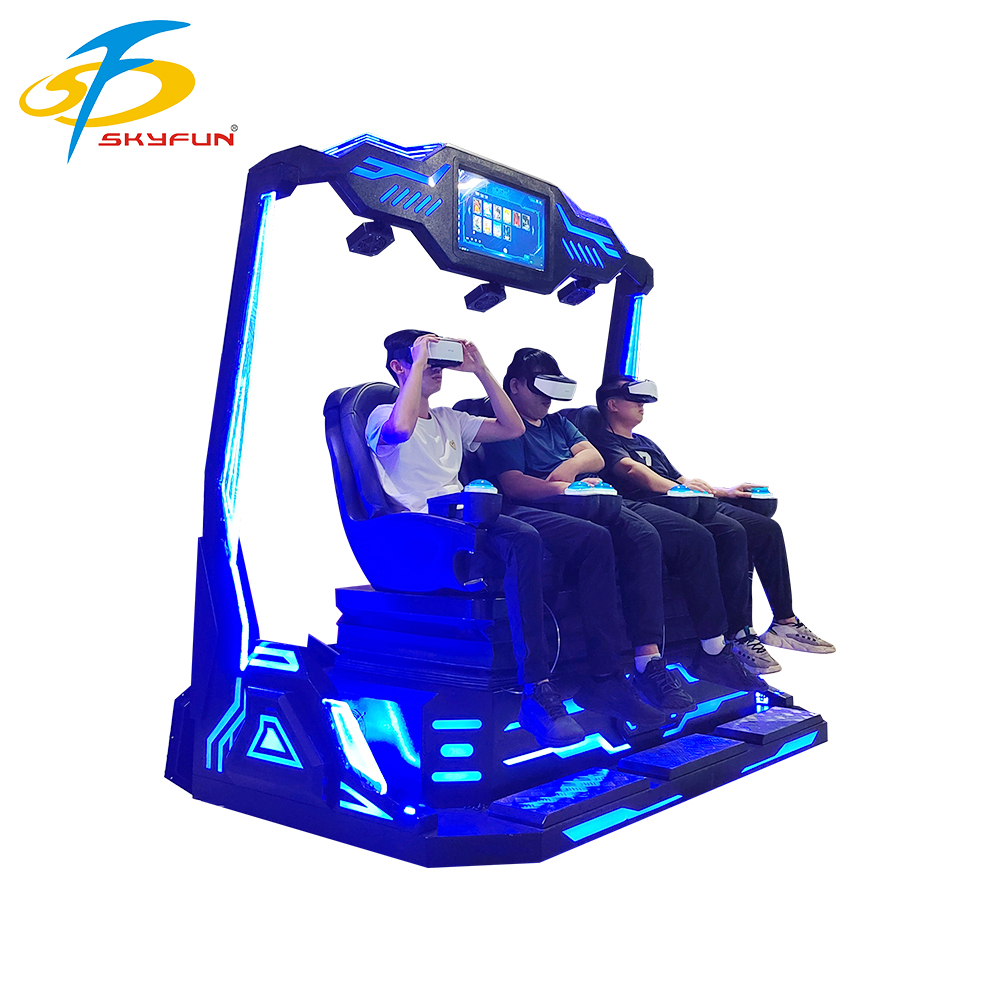 Professional 9d vr 3 seats cinema Multi person VR cinema manufacturers 12