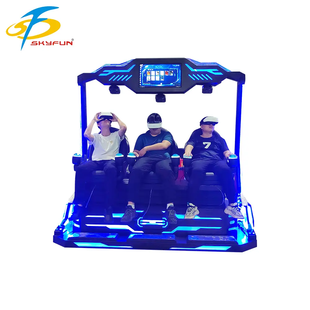 Professional 9d vr 3 seats cinema Multi person VR cinema manufacturers 1