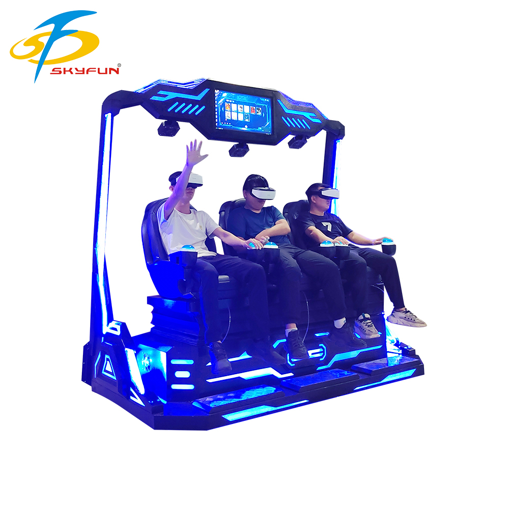 Professional 9d vr 3 seats cinema Multi person VR cinema manufacturers 10