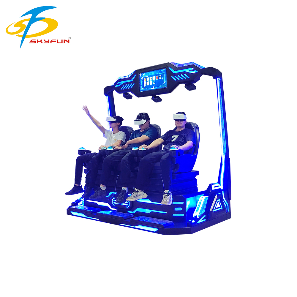Professional 9d vr 3 seats cinema Multi person VR cinema manufacturers 11