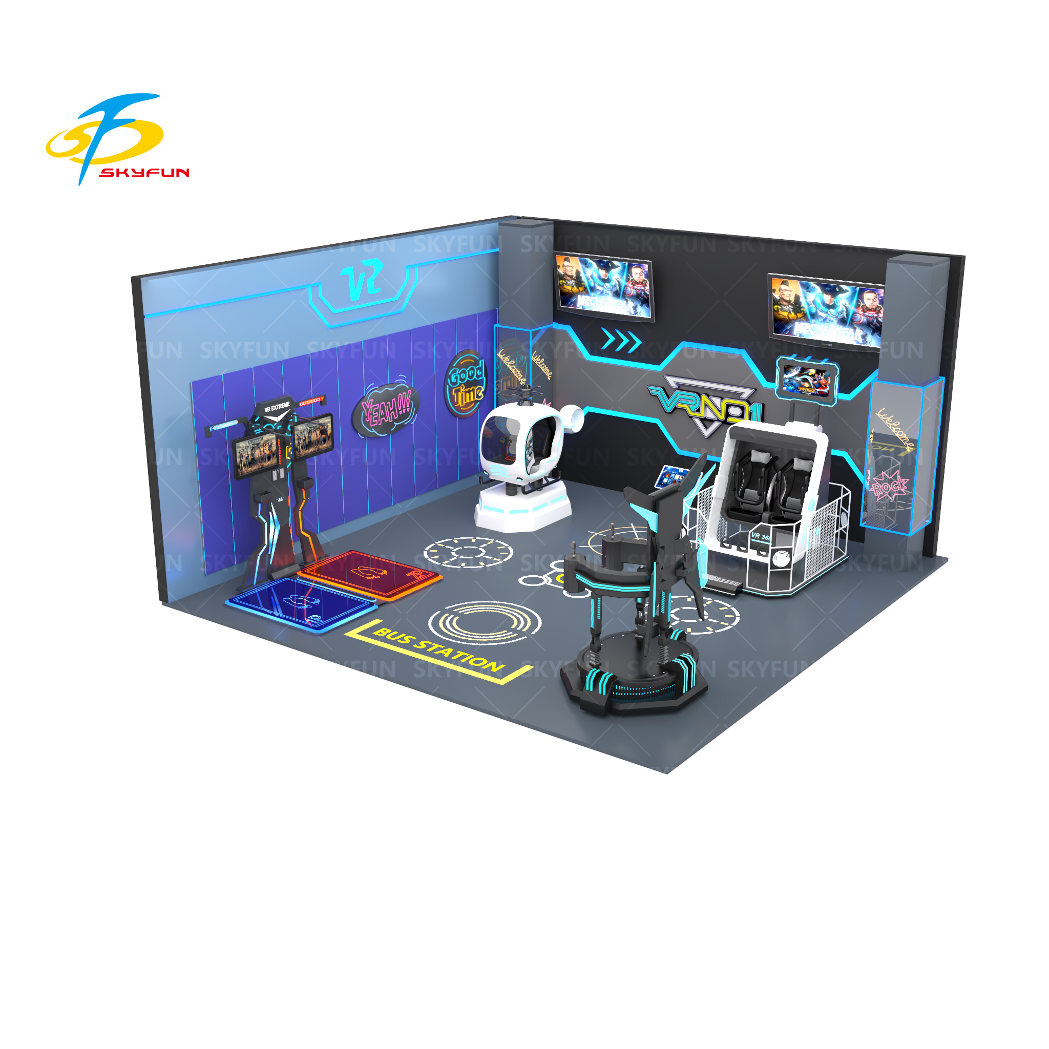 Customized Virtual reality amusement park VR Theme Park manufacturers From China | SKYFUN 10