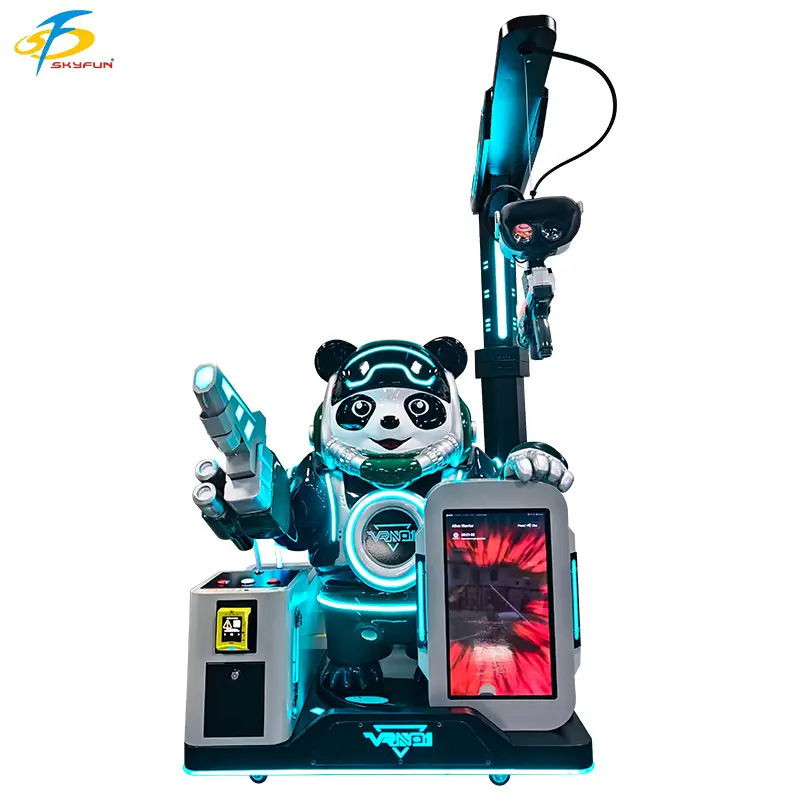 Kids VR Machine – New Design Appearance Panda Soldier Defender with Safer VR Headset | SKYFUN 1