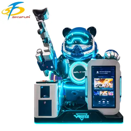 Panda VR Shooting Game Machine | Family-Friendly Kids VR Simulator for Arcades &amp; FECs 1
