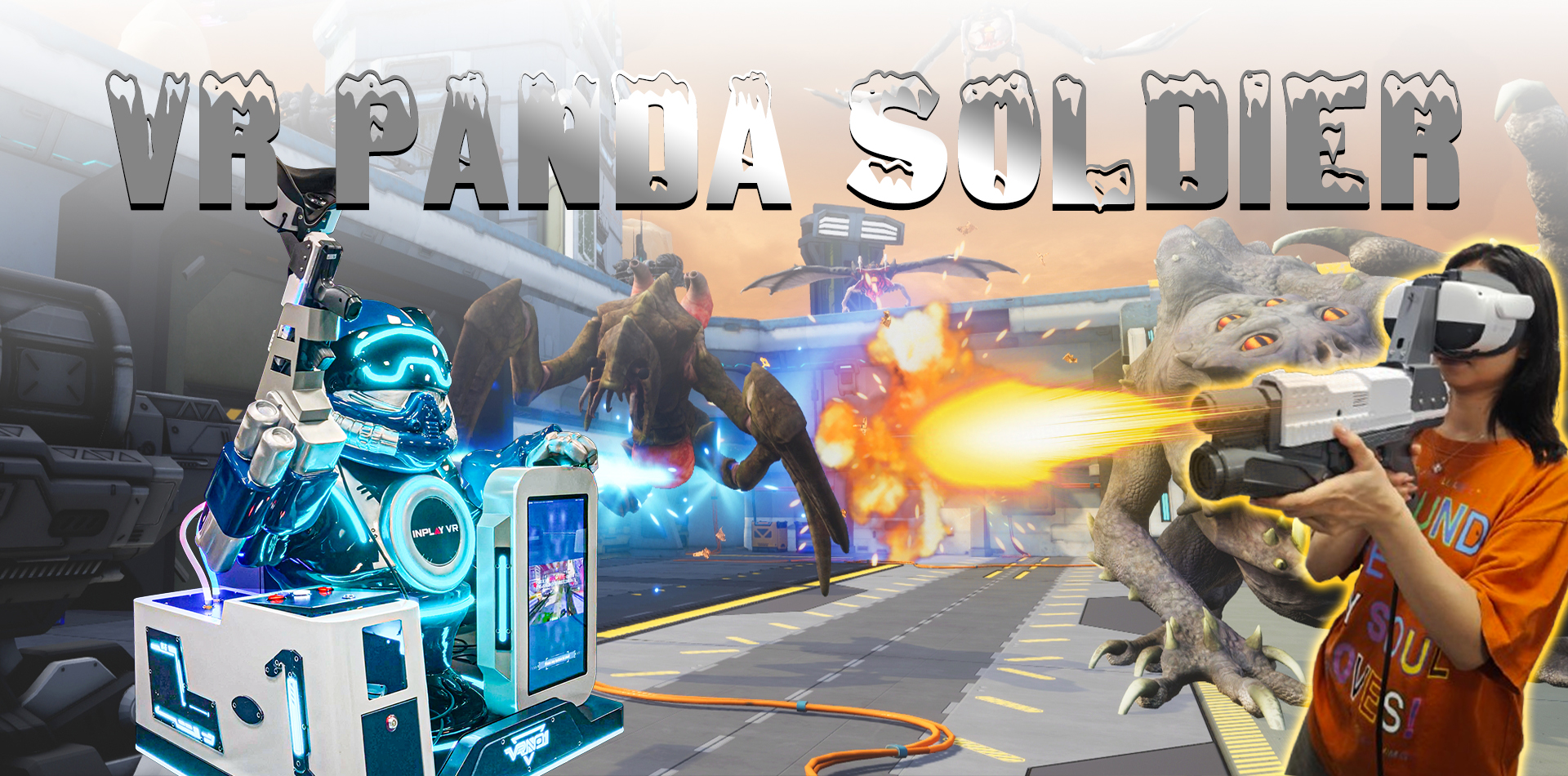 Panda VR Shooting Game Machine | Family-Friendly Kids VR Simulator for Arcades & FECs 7