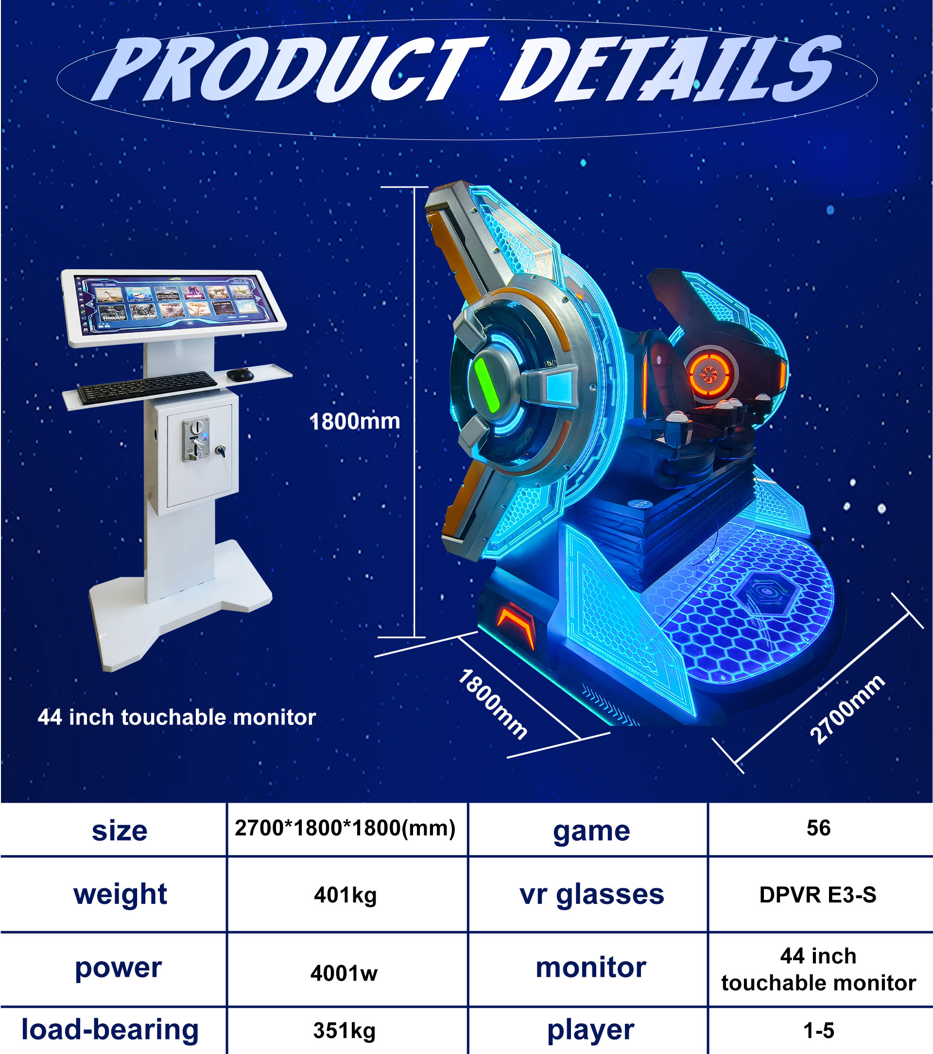 Fun Time Machine - 2 Seat VR Cinema with Advanced Motion Technology 8