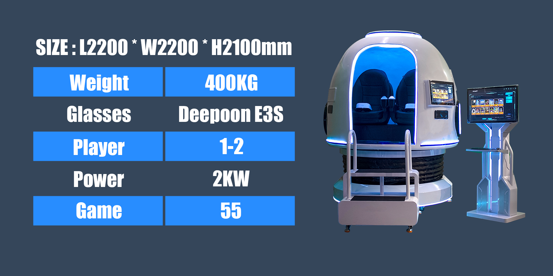 360° Rotating Space Capsule with VR Experience 8